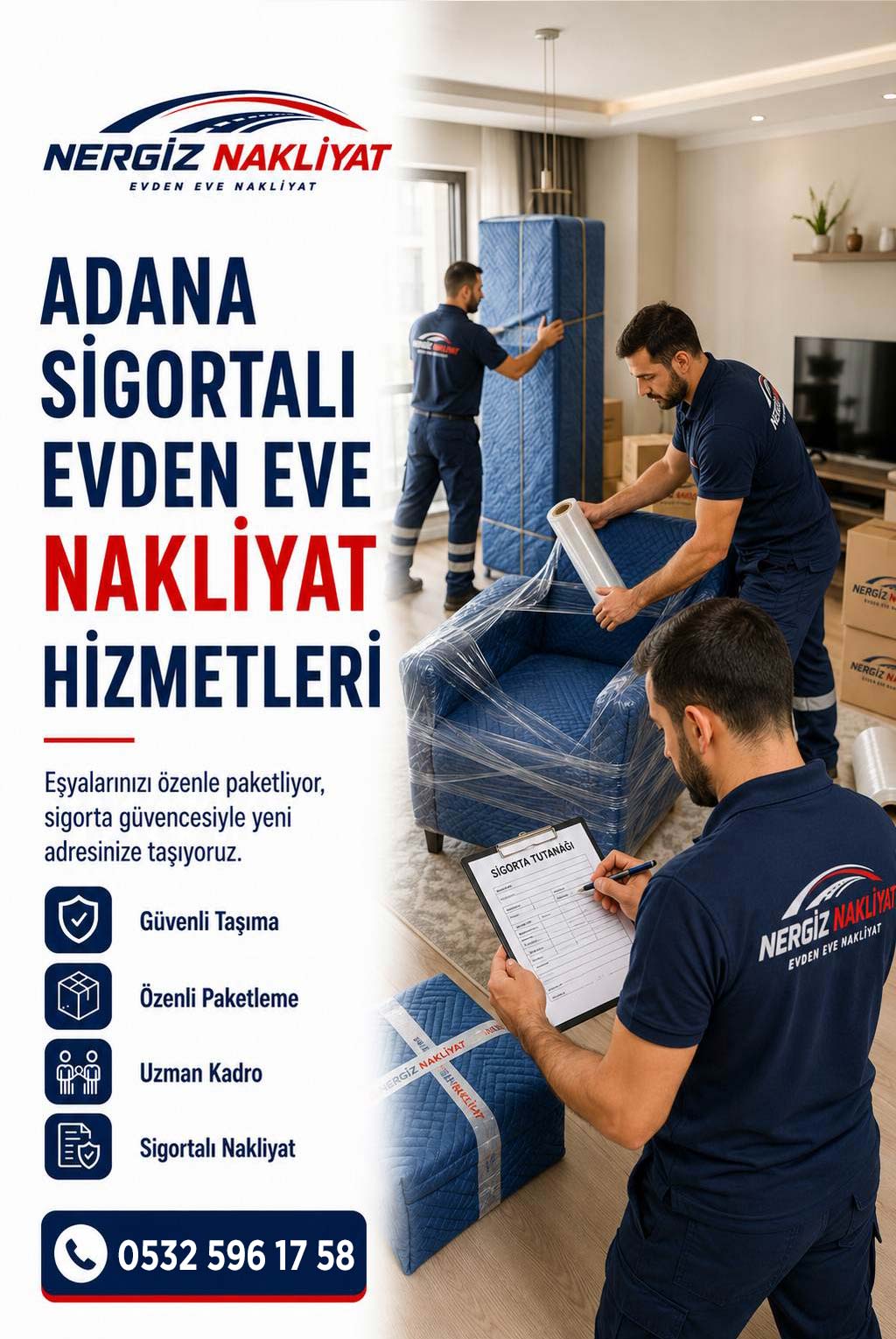 Adana Sigortalı Evden Eve Nakliyat Güvencesi
